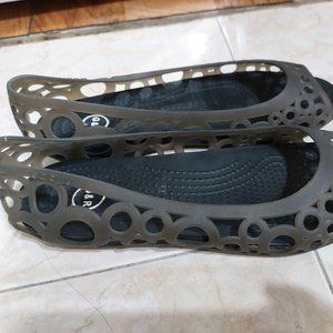 Black Jelly Summer Sandals Shoes Size 6